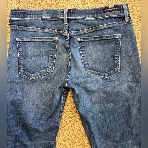 Citizens of Humanity Emerson Slim Boyfriend dark blue distressed jeans size 30 - Picture 13 of 15